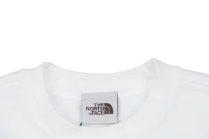 The North Face Logo Box Graphic Crewneck Sweatshirt White Neckline