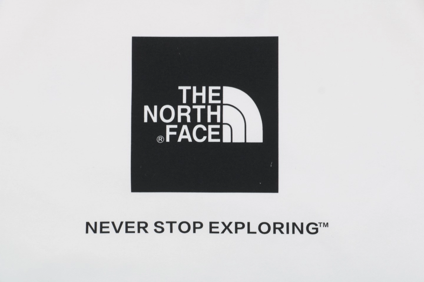 The North Face Logo Box Graphic Crewneck Sweatshirt White Logo Print