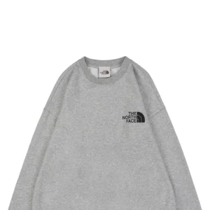 The North Face Logo Box Graphic Crewneck Sweatshirt Grey