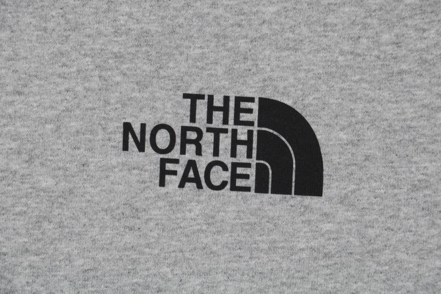 The North Face Logo Box Graphic Crewneck Sweatshirt Grey Logo Print