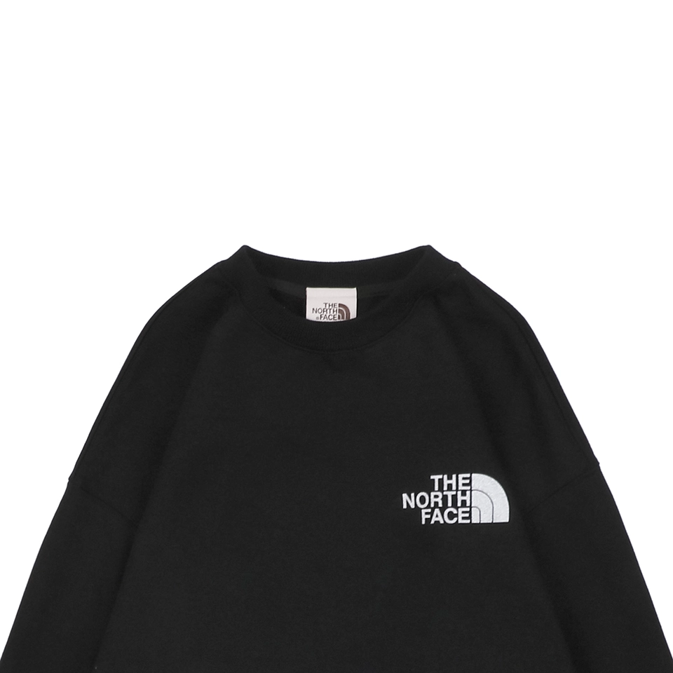 The North Face Logo Box Graphic Crewneck Sweatshirt Black