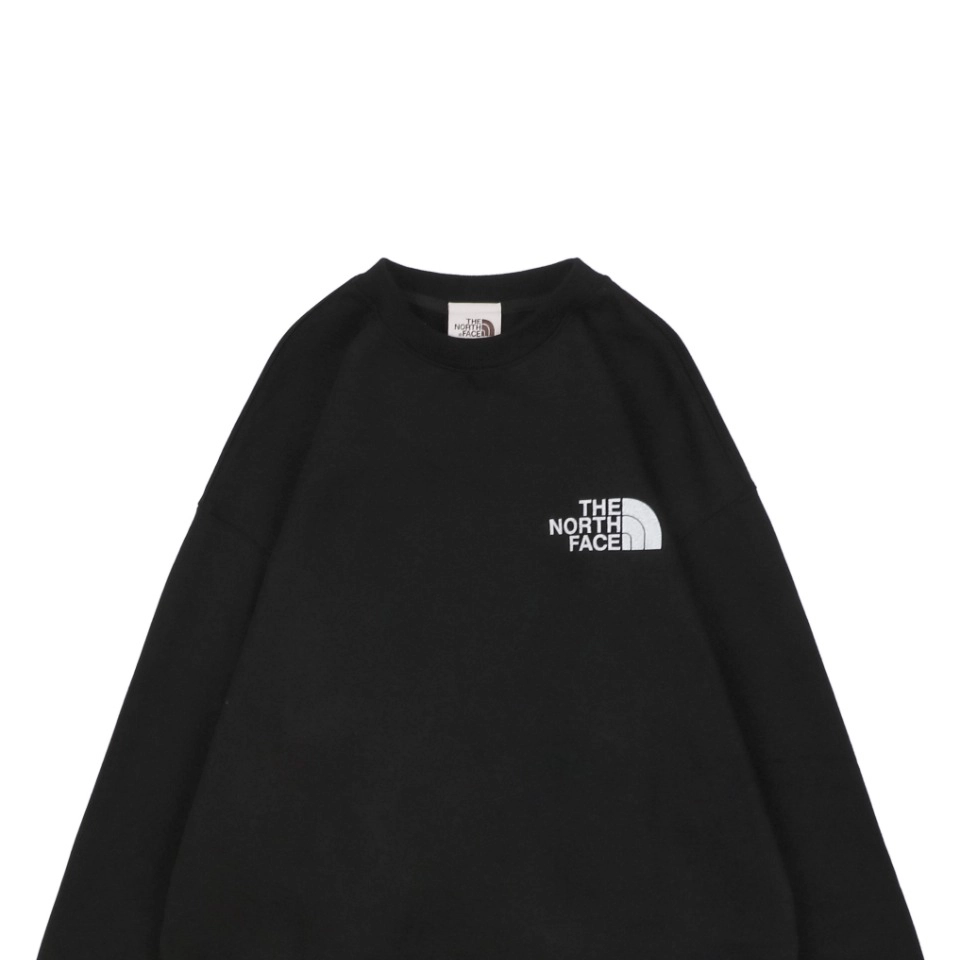 The North Face Logo Box Graphic Crewneck Sweatshirt Black