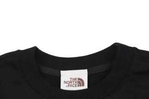The North Face Logo Box Graphic Crewneck Sweatshirt Black Neckline