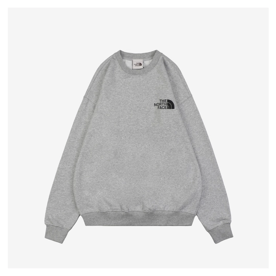 The North Face Logo Box Graphic Crewneck Sweatshirt Grey Front side