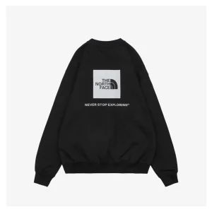 The North Face Logo Box Graphic Crewneck Sweatshirt Black