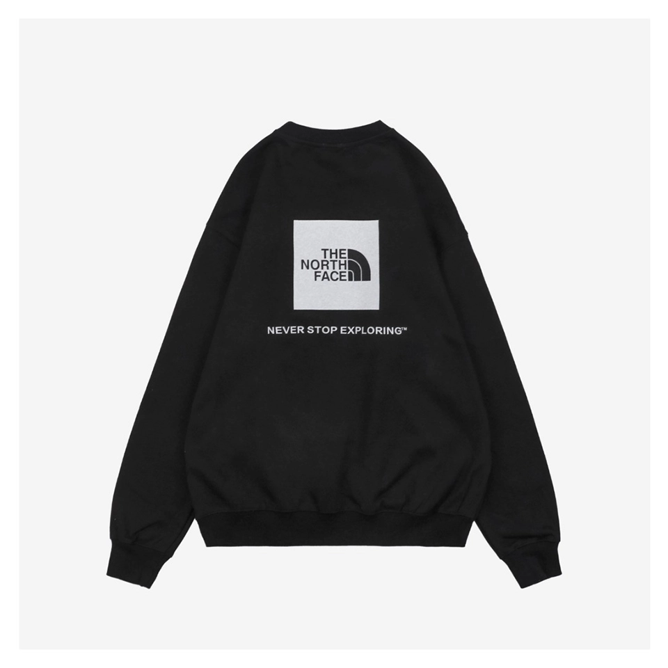 The North Face Logo Box Graphic Crewneck Sweatshirt Black