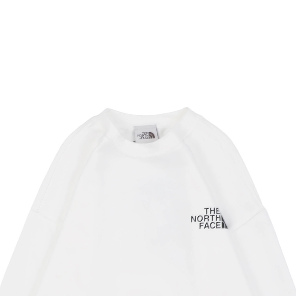 The North Face Logo Box Graphic Crewneck Sweatshirt White