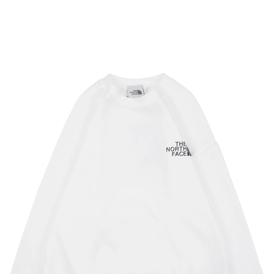 The North Face Logo Box Graphic Crewneck Sweatshirt White