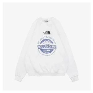 The North Face Mountain Graphic Sweatshirt White Front side