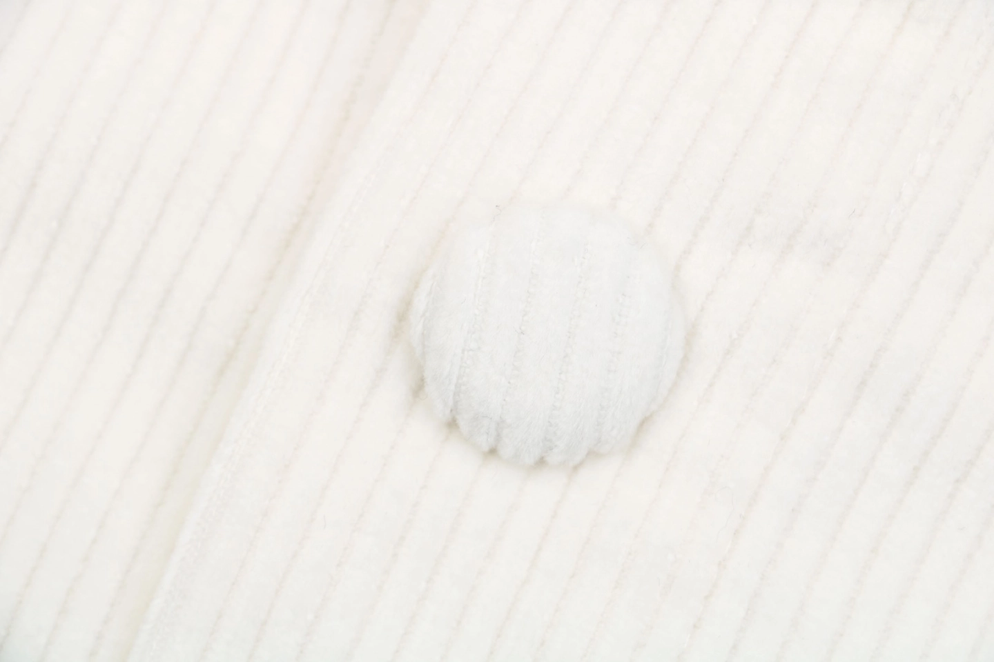 We11done Corduroy Embroidered Shirt White Button