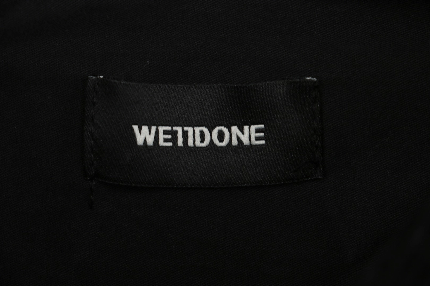 We11done Corduroy Embroidered Shirt Black Logo