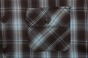 We11done Plaid Panel Embroidered Shirt Pocket