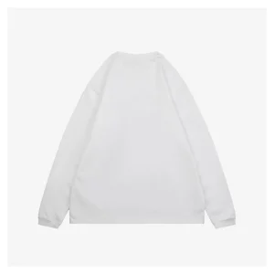 We11done Repetitive Hand-Drawn Logo Graphic Shirt White Back side