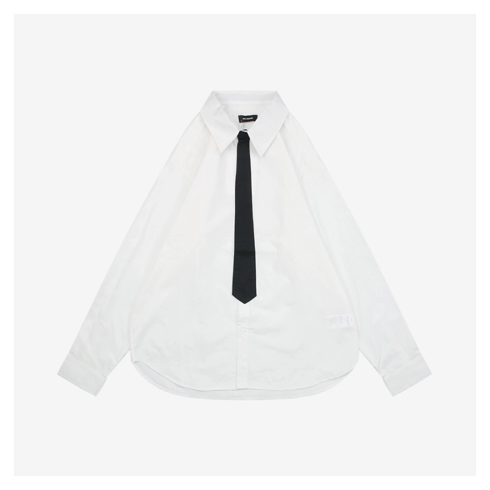 We11done Tie Detail Oversized Shirt