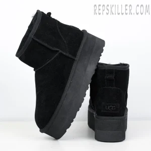 Wmns Classic Mini Platform Boot Sand Black