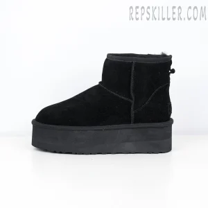 Wmns Classic Mini Platform Boot Sand Black