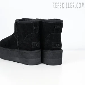 Wmns Classic Mini Platform Boot Sand Black Heels