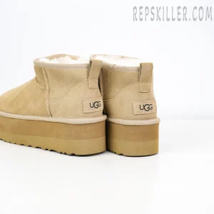 Wmns Classic Ultra Mini Platform Boot 'Mustard Seed' Heels