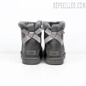 Wmns Mini Bailey Bow II Grey Heels