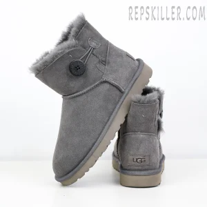Wmns Mini Bailey Button II Boot Grey