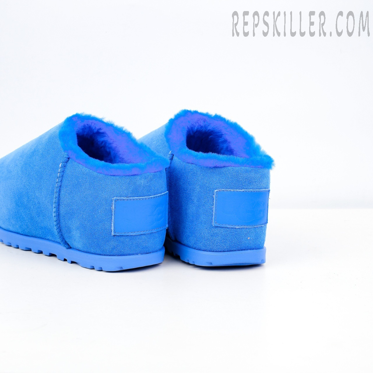 Wmns Pumped Slide Blue Heels