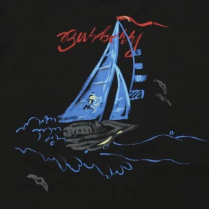 BBry Sailboat Graphic Shirt Black Back side Print