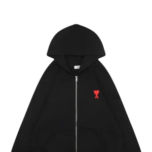 Ami Paris Heart Logo Embroidered Zip-Up Hoodie24.jpeg