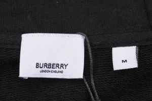 BBry Bear Patch Embroidered Hoodie Black Brand label