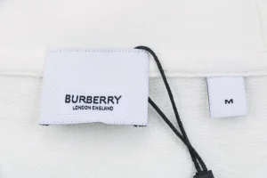 BBry Bear Patch Embroidered Hoodie White Brand label