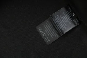 BBry Check Embossed Equestrian Knight Logo Flocked Hoodie Black Wash label