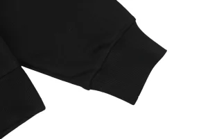 BBry Embossed Equestrian Knight Logo Hoodie Black Cuff