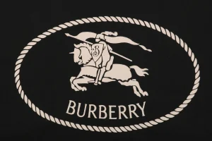 BBry Equestrian Knight Rope Logo Hoodie Black Back Print
