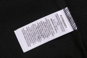 BBry Logo Print Crewneck Sweatshirt Black Wash label