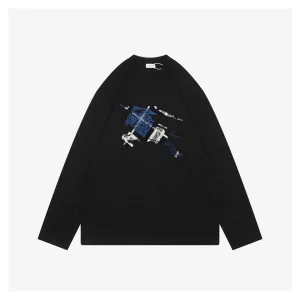 BBry Multicolor Knight Brushed Embroidery Shirt