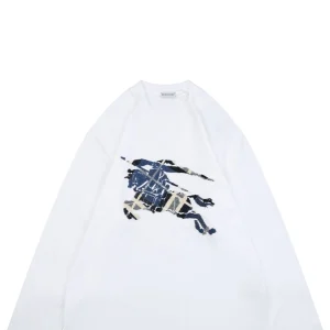 BBry Multicolor Knight Brushed Embroidery Shirt White