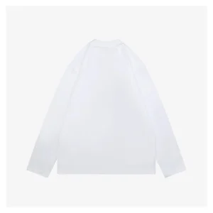 BBry Multicolor Knight Brushed Embroidery Shirt White Back view