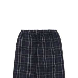 Balenciaga Blue Checkered Pants with Paris Lettering