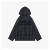 Blcg Checkered Hooded Patch Logo Jacket