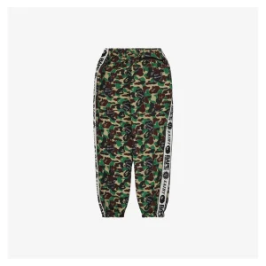 Bape × Saint Michael Collaborative Logo Tape Camo Track Pants Back view