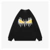 F Monster Eyes Graphic Sweatshirt (Black/White)