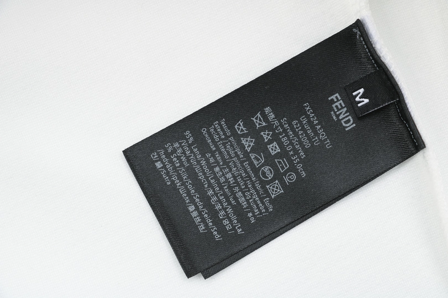 F Multicolor Monster Eyes Flocked Logo Hoodie White Wash label