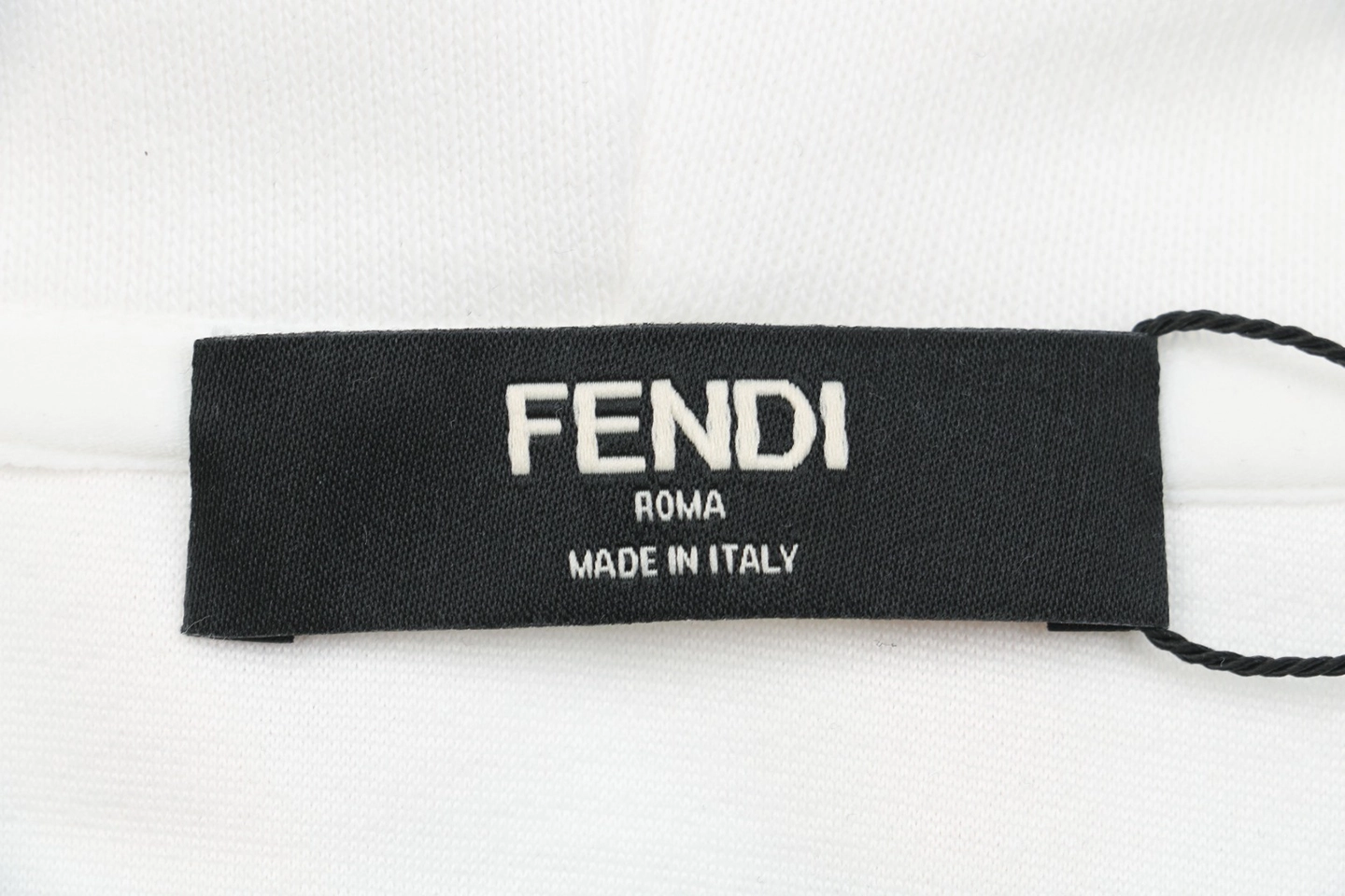 F Multicolor Monster Eyes Flocked Logo Hoodie White Brand label