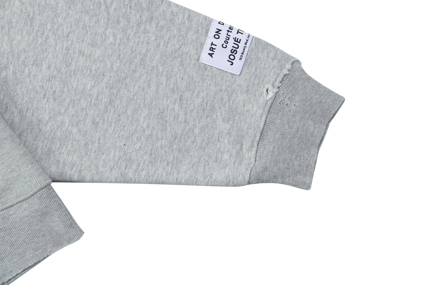 Gallery Dept Chateau Ranch Distressed Hoodie Grey Cuff
