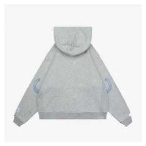 Gallery Dept Chateau Ranch Distressed Hoodie Grey back view