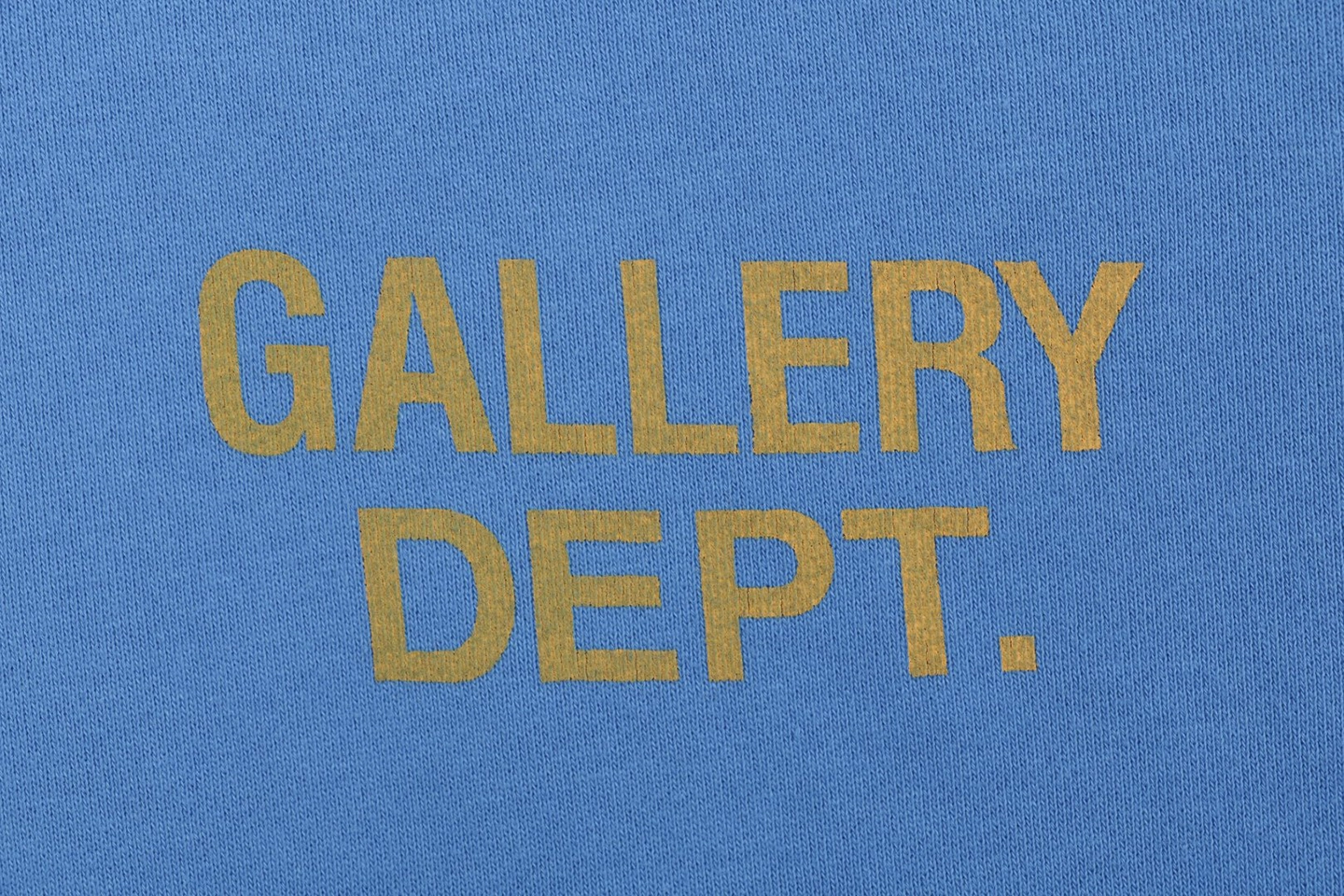 Gallery Dept Royal Blue Logo Print Hoodie Brand Print