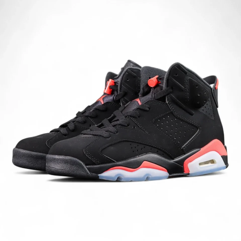 Jordan 6 “Reverse Infrared” Black / Light Crimson 2026