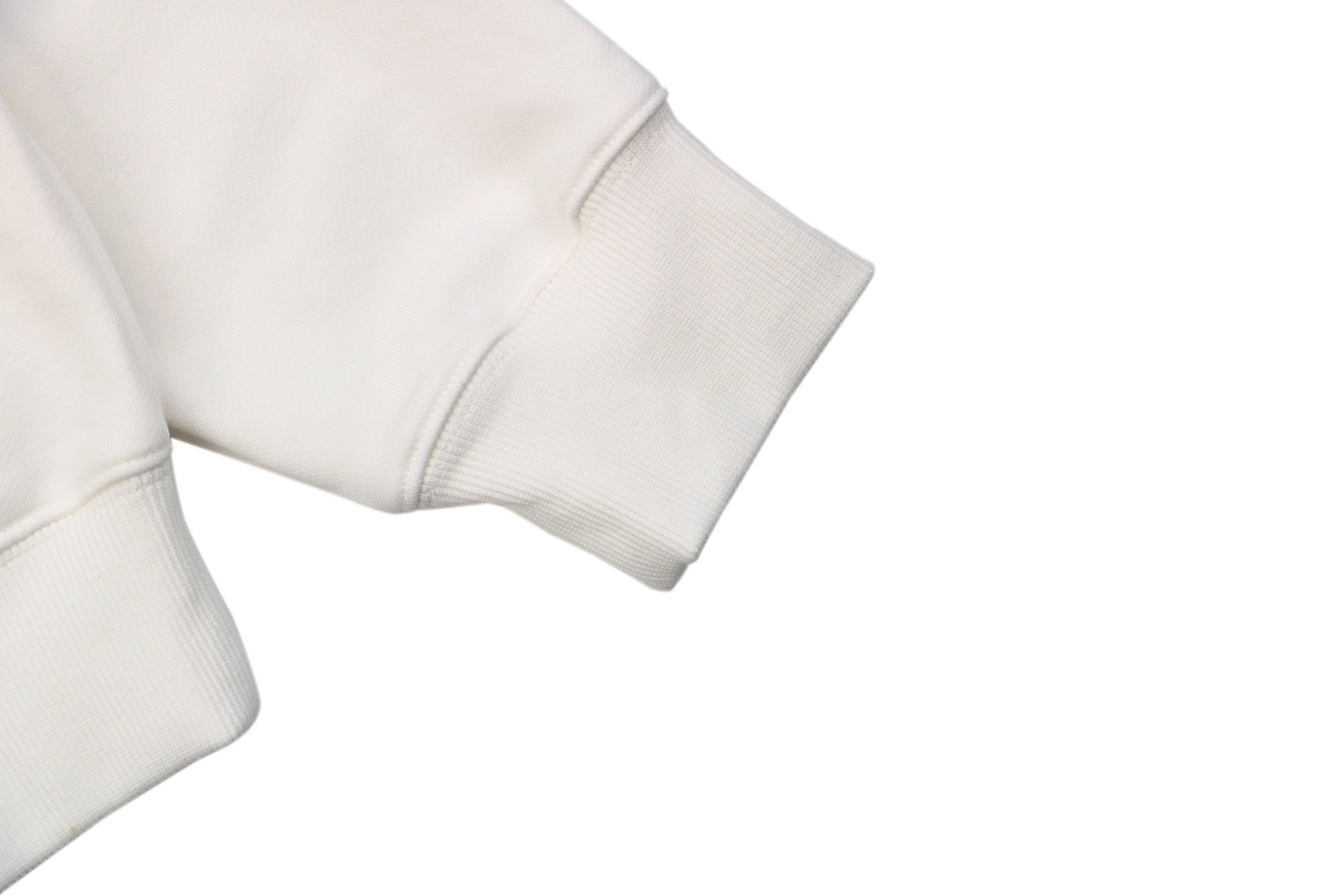 L Anagram Offset Embroidery Crewneck Sweatshirt White