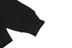 L Anagram Offset Embroidery Crewneck Sweatshirt Black