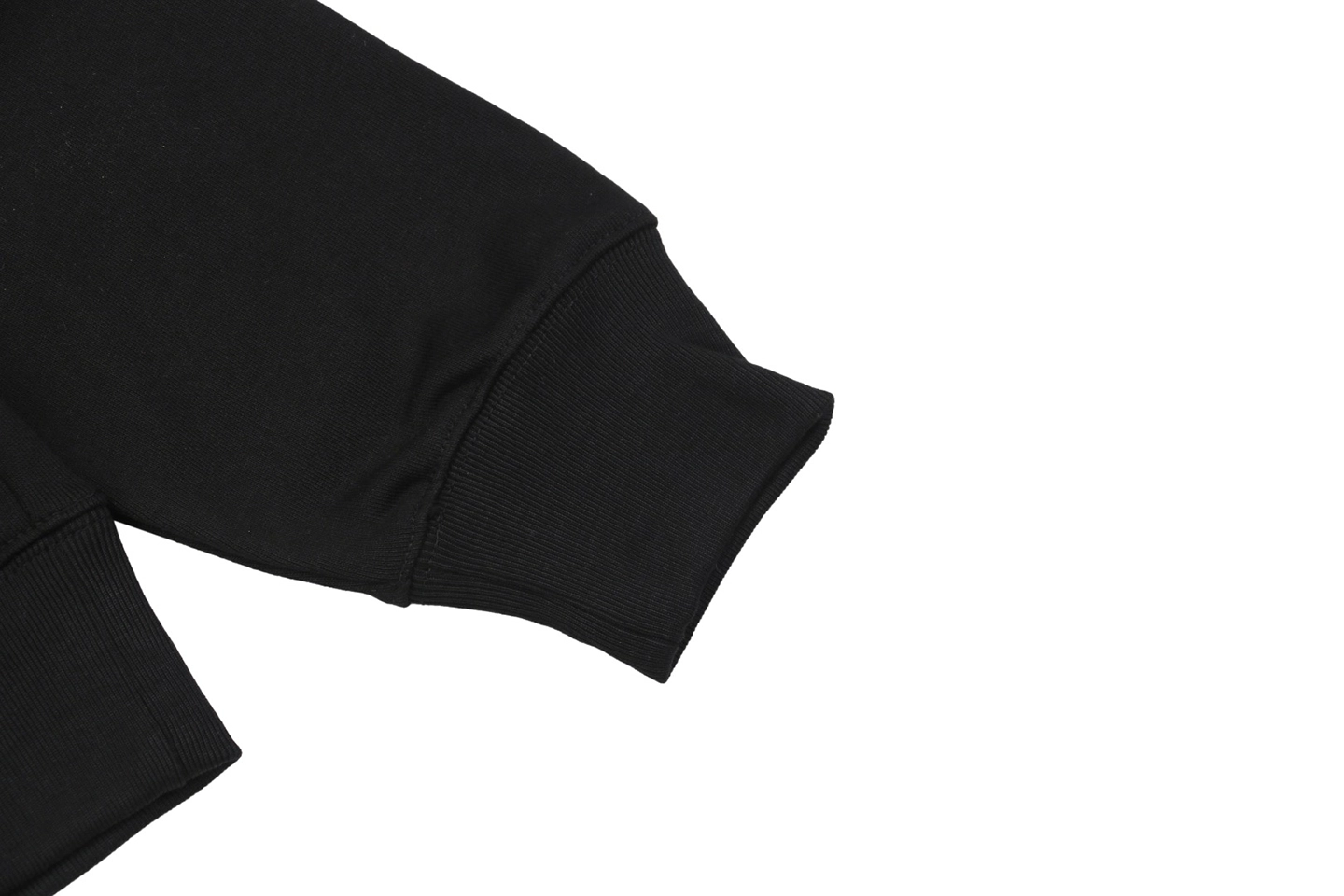 L Anagram Offset Embroidery Crewneck Sweatshirt Black