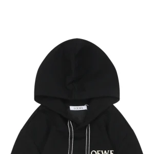 L Anagram Silicone & Towel Embroidered Hoodie